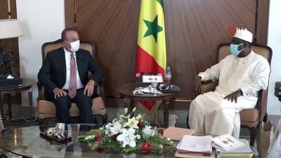  - Bakan Çavuşoğlu, Senegal Devlet Başkanı Sall tarafından kabul edildi