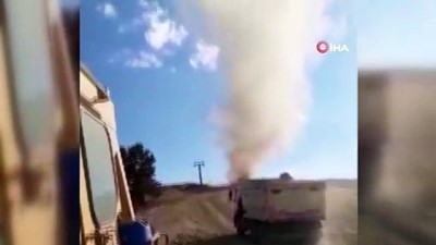  Kum üzerinde çıkan hortum kamerada