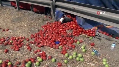  Haramidere Bağlantı yolunda kamyonet devrildi