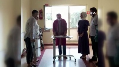 nikah tarihi -  Tedavi gördüğü hastane koridorunda nikahları kıyıldı Videosu