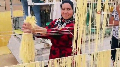  Mardin’de kadınların şehriye mesaisi başladı