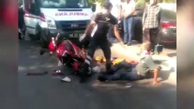  Elektrikli motosikletler çarpıştı: 3 yaralı