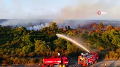  Kuş cennetinde çıkan yangın kontrol altına alındı