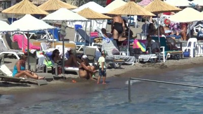  Bodrum sahillerinde yoğunluk azaldı