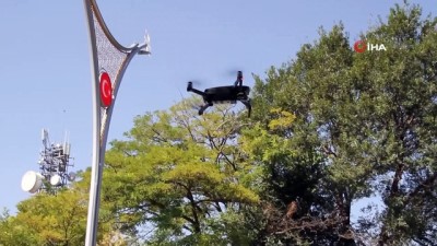  Erzincan’da drone ile korona virüs denetimi