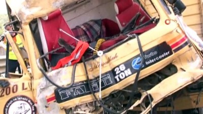 emniyet seridi -  Kuzey Marmara Otoyolu'nda kaza: 1 yaralı Videosu