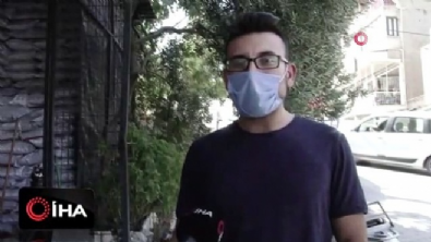 Tekerlekli sandalyeyle yokuş aşağı giden yaşlı adamı bir genç kurtardı