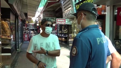  Alanya’da maske denetimi
