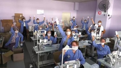  Fabrika gibi çalıştılar, 162 bin maske ve 6 ton dezenfektan ürettiler