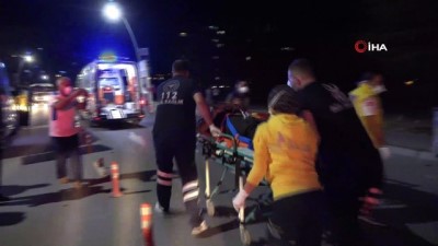 elektrik diregi -  Otomobil önce yayaya sonra elektrik direğine çarptı:1 ölü 2’si ağır 4 yaralı Videosu