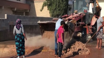  Suruç’ta taban suyu yükseldi, mahalleleri su bastı