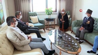 gaziler -  Başkan Yılmaz'dan 89 yaşındaki gaziye ziyaret Videosu