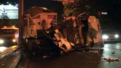 kamyon kazasi -  Başkent’te kamyon kazası: 1 yaralı Videosu