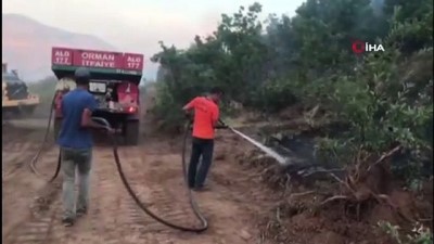 itfaiye araci -  Orman yangını kısmen kontrol altına alındı Videosu