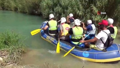 rafting heyecani -  Göksu Irmağında rafting keyfi Videosu