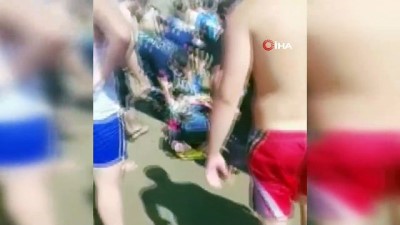  Rip akıntısına kapıldı, boğulmaktan son anda kurtarıldı