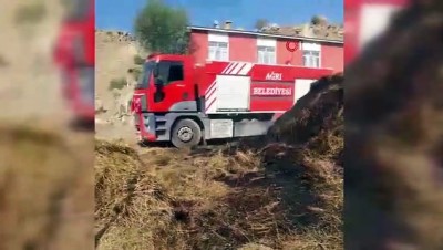 ekince -  Ağrı’da meydana gelen yangında 50 ton saman kül oldu Videosu