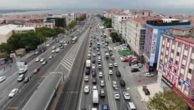 yol durumu -  Yüz yüze eğitimin ilk gününde trafik yoğunluğu oluştu Videosu