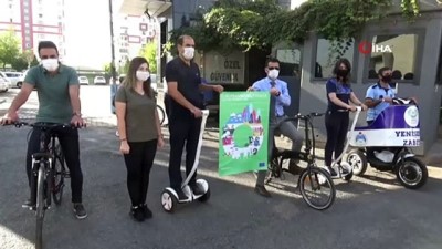 elektrikli arac -  Kaymakam Beşikçi belediye binasına bisikletle gelerek mesaiye başladı Videosu