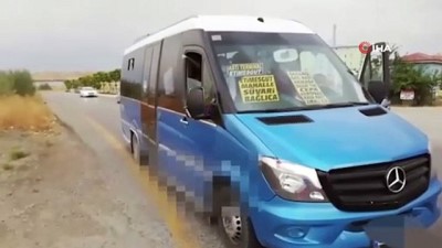  Başkent’te fazla yolcu alan minibüse ceza