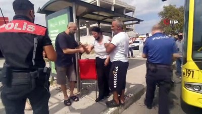 belediye otobusu -  Belediye otobüsünde maske kavgasında kan aktı Videosu