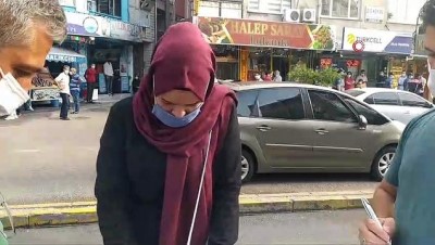 parmak -   Bursa'da adım adım maske denetimi... 36 kişiye toplamda 32 bin 400 lira ceza Videosu