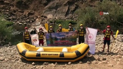 eziler - Şırnak'ta sosyal mesafeli rafting Videosu