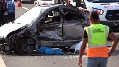  TEM'de yoldaki lastiğe çarpmamak için manevra yapan kadın sürücü hayatını kaybetti