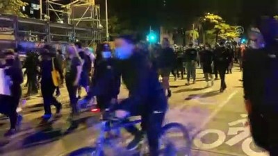 polis siddeti - ABD'de Taylor davasından çıkan sonuca karşı başlayan protestolar - WASHINGTON Videosu