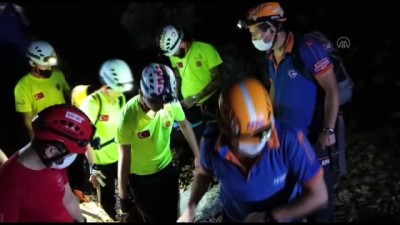 gesi - Dereye düşerek yaralanan kişiyi ekipler kurtarıldı - BURSA Videosu