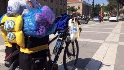 yetim cocuklar -  Yetimler için bisikletiyle bin kilometre yol yaptı Videosu