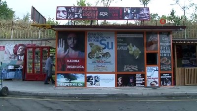 siddete hayir -  Erzurum’da şiddete dikkat çeken büfe Videosu