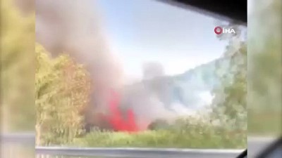yangina mudahale -  - İzmir'de ormanlık alanda yangın Videosu