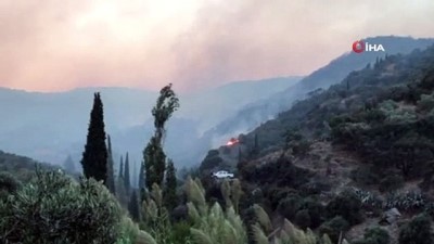 zeytinli -  Söke’deki yangında tedbir amaçlı 50 ev tahliye edildi Videosu