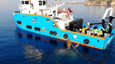 deniz polisi - Akdeniz 'hayalet ağlardan' temizleniyor - ANTALYA Videosu