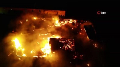 aktuel -  Gebze’de palet fabrikasının depolama alanı alevlere teslim oldu Videosu