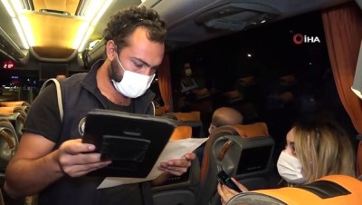 hijyen denetimi -  43 ilin geçiş noktasında gece yarısı ‘HES kodu’ denetimi: Otobüsler tek tek durduruluyor Videosu