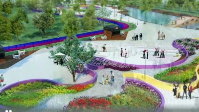 Kayseri'de Recep Tayyip Erdoğan Millet Bahçesi'nde çalışmalar başladı