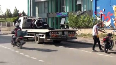  Bursa'da motosiklet terörü...Motosikletli magandalar denetimden kaçtı