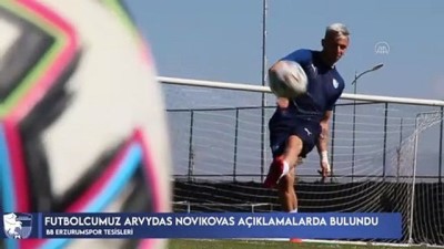 Erzurumsporlu Novikovas: 'Lige goller atarak ve asist yaparak başlamak mutluluk verici'