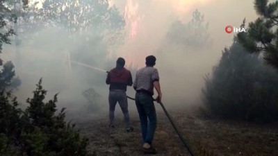 itfaiye araci -  Kütahya'da orman yangını Videosu