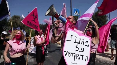 yolsuzluk - Netanyahu karşıtı gösterilerin sınırlandırılması planı protesto edildi - KUDÜS Videosu