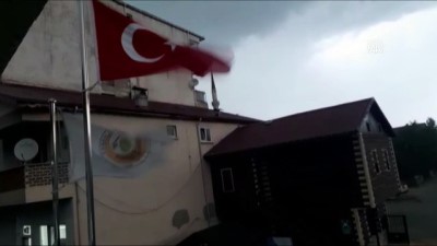 Sağanak ve dolu etkili oldu - KASTAMONU