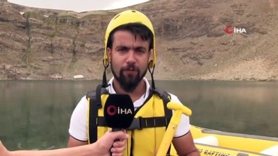 3 bin rakımda rafting keyfi