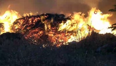 itfaiye araci -  Çalılık alanda korkutan yangın Videosu