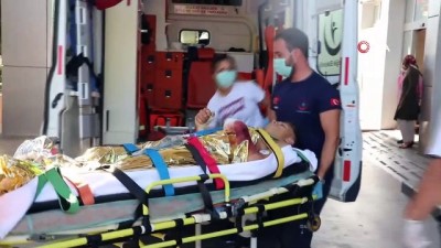 demir cubuk -  Çam kozalağı toplarken akıma kapılan genç ağır yaralandı Videosu