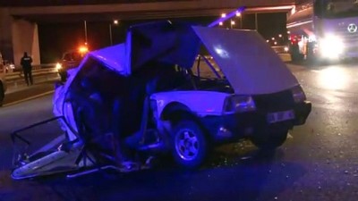  Ankara’da TIR’ın arkadan çarptığı otomobildeki 2 kişi öldü