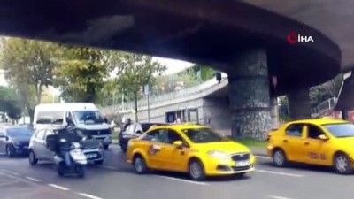  Beşiktaş'ta trafiği kilitleyen intihar girişimi