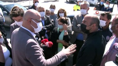  HDP'li milletvekillerinden Ankara Terörle Mücadele Şubesi önünde açıklama