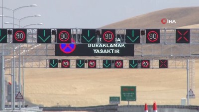  Ankara-Niğde Otoyolu’na sürücülerden tam not